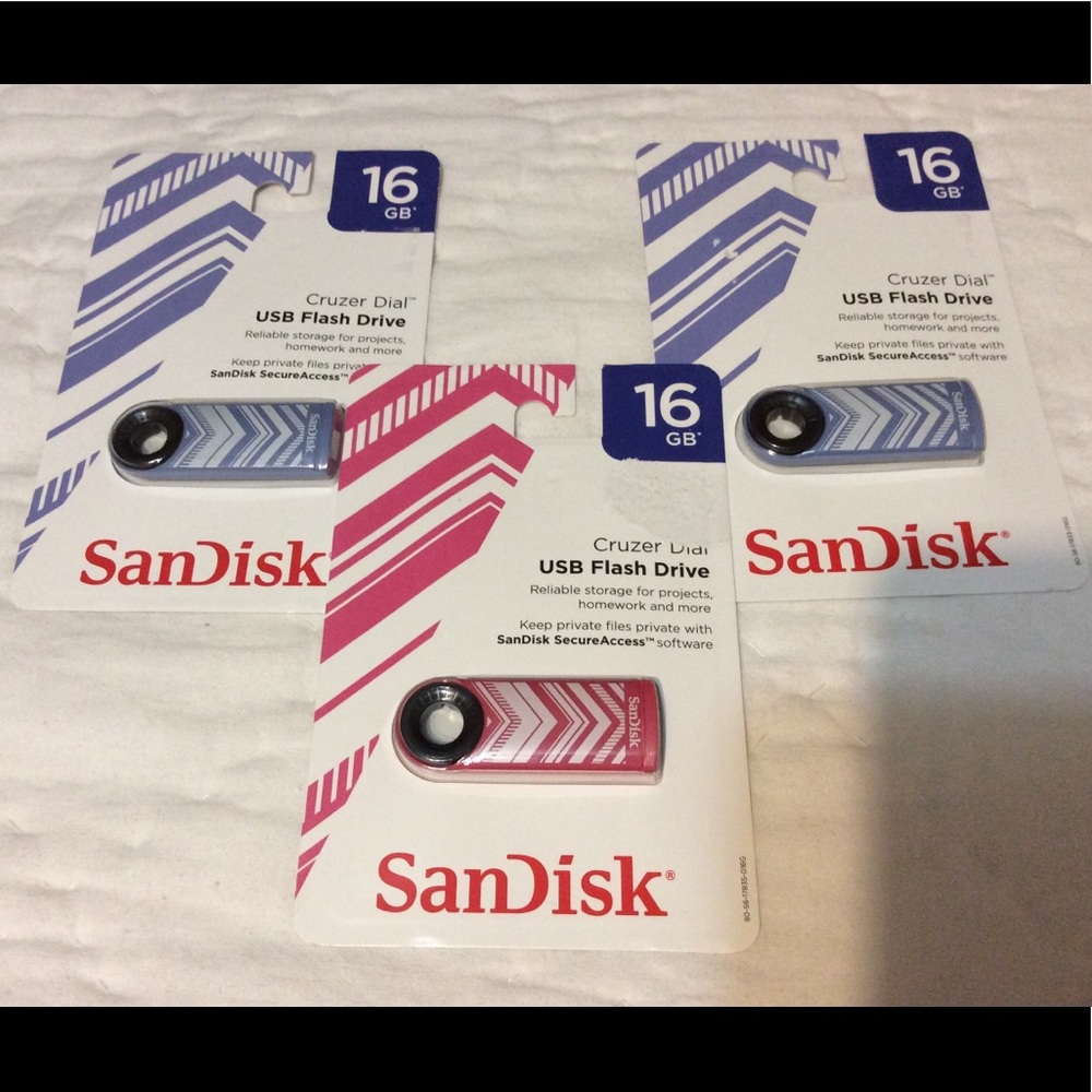 New 16 GB USB cruzer Dial San Disk Flash drive